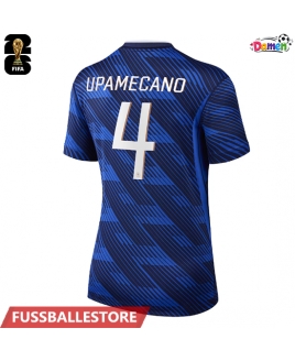 Günstige Frankreich Dayot Upamecano #4 Heimtrikot Damen WM 2026 Kurzarm